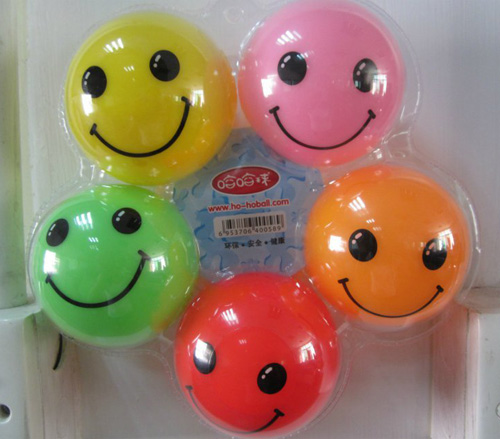 哈哈球3.5寸開(kāi)心球太空版套裝充氣玩具