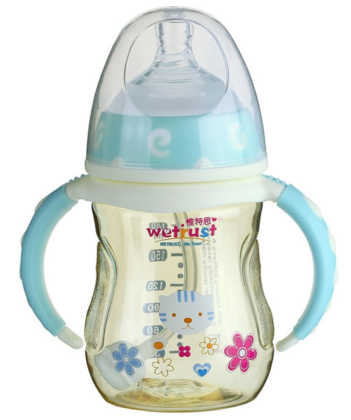 惟特思粉藍(lán)寬口PPSU奶瓶雙色系列(180ml)