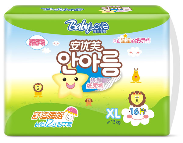 寶貝之戀舒適睡眠紙尿褲XL16片