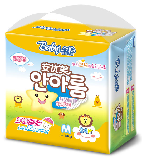 寶貝之戀舒適睡眠紙尿褲M24片
