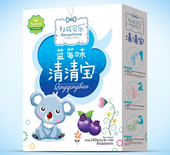 邦成貝樂(lè)清清寶盒裝藍(lán)莓味