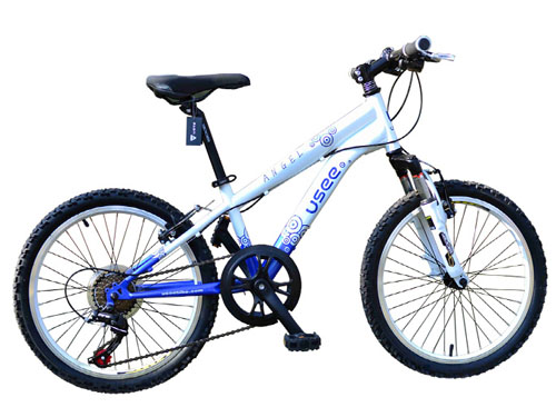 USEE優(yōu)適天使高碳鋼20寸兒童自行車(chē)男童款兩色可選