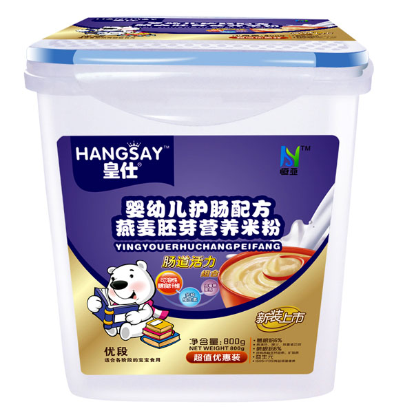 皇仕嬰幼兒護腸配方燕麥胚芽營養(yǎng)米粉