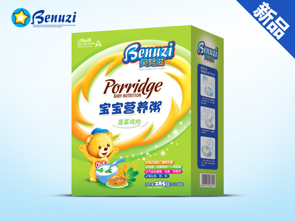 貝努滋菠菜雞肉寶寶營(yíng)養(yǎng)粥