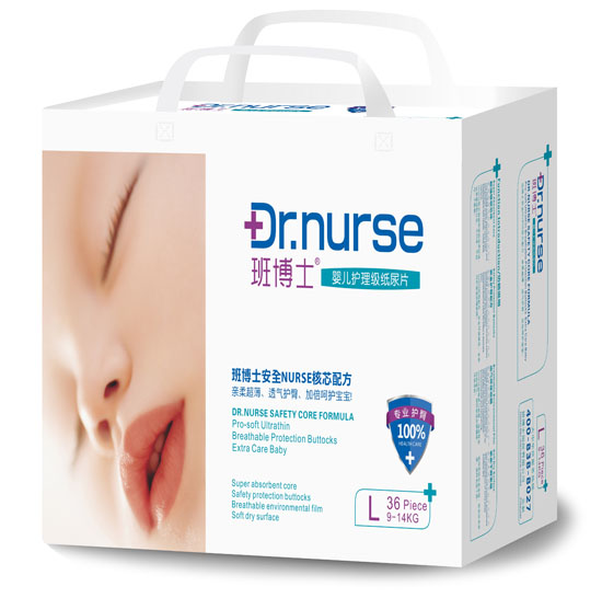 班博士嬰兒護(hù)理級紙尿片L碼36片中包