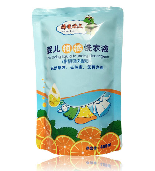 海龜歐文柑橘味嬰兒洗衣液袋裝
