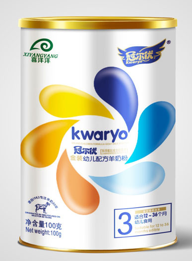 冠爾優(yōu)金裝嬰兒配方羊奶粉3段小聽100g