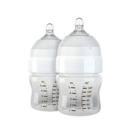 yoomi140ml新生嬰兒奶瓶兩個(gè)裝