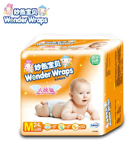 妙然寶貝天使翼嬰兒紙尿褲M碼