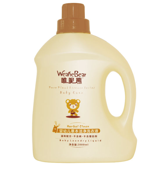 唯昵熊嬰兒草本潔凈洗衣液2000ml