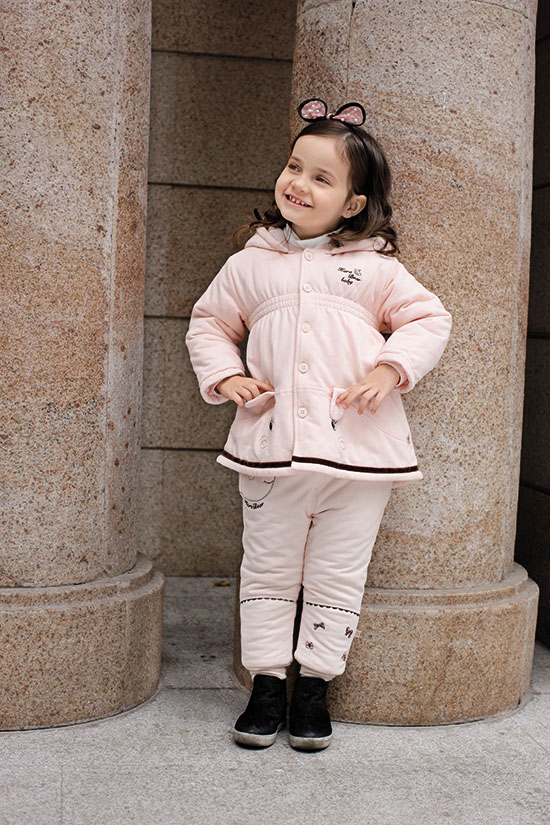 卡拉貝熊兒童套裝粉色