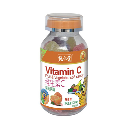 120克悅?cè)侍镁S生素C果蔬軟糖