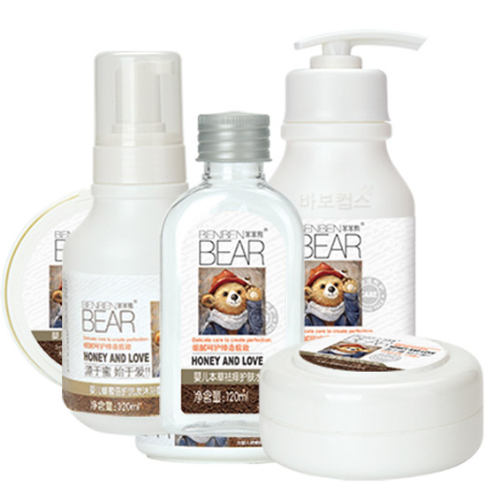 笨笨熊嬰兒春夏禮盒5件套