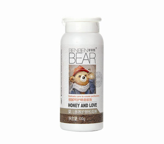 笨笨熊嬰兒多效護膚松花粉100g