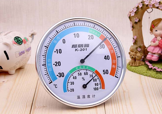 柯麗雅兩用室內溫濕度計掛孔式