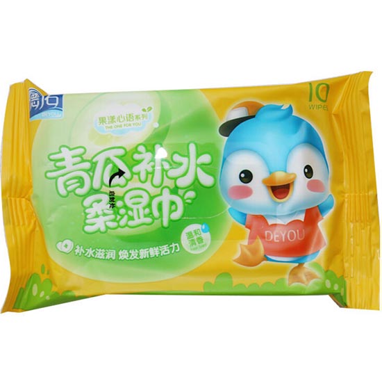 德佑一次性水果味濕巾10片