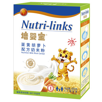 培嬰寶蛋黃胡蘿卜配方奶米粉