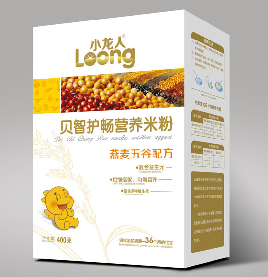 小龍人燕麥五谷貝智護(hù)暢營(yíng)養(yǎng)米粉盒裝