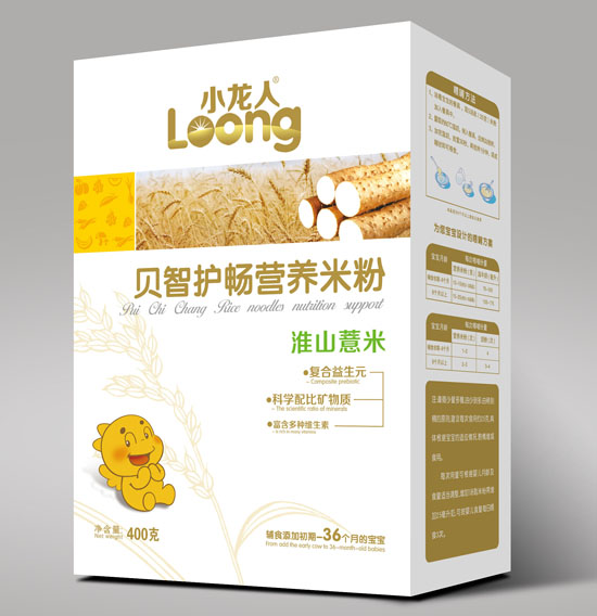 小龍人淮山薏米貝智護(hù)暢營養(yǎng)米粉盒裝