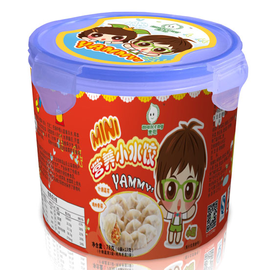 麥聰什錦蔬菜+雞肉香菇營(yíng)養(yǎng)小水餃