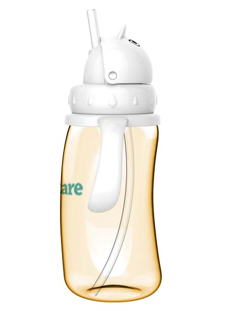 伊斯卡爾320ml PPSU企鵝吸管杯(測(cè))