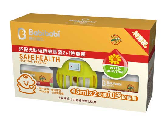 爸比芭比環(huán)保無味電熱蚊香液特惠裝