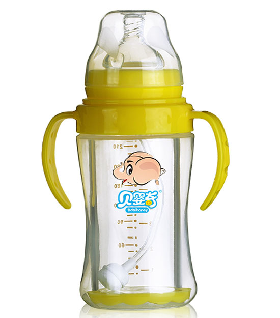 貝嬰奇寬口雙層感溫防爆玻璃奶瓶240ML