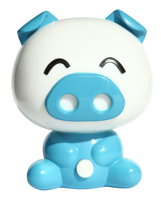 樂琪皮杰豬光控驅蚊夜燈藍色