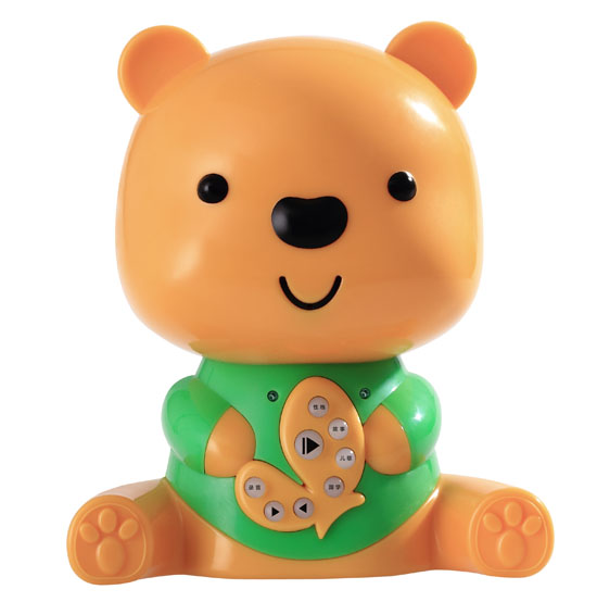 樂(lè)琪小熊哈彼早教故事機(jī)綠色