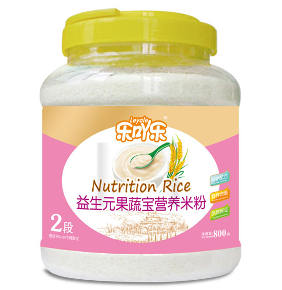 樂吖樂益生元果蔬寶營養(yǎng)米粉2段