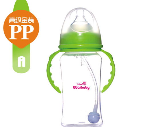 Q0愛寬口徑雙柄自動(dòng)PP奶瓶300ML1