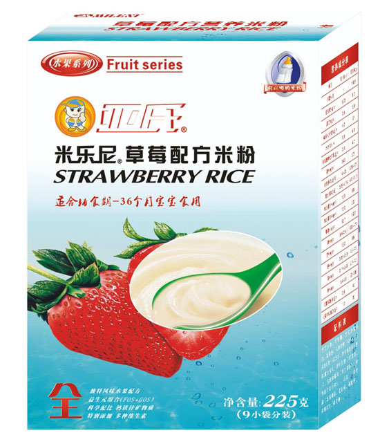 亞氏米樂(lè)尼草莓配方米粉盒裝