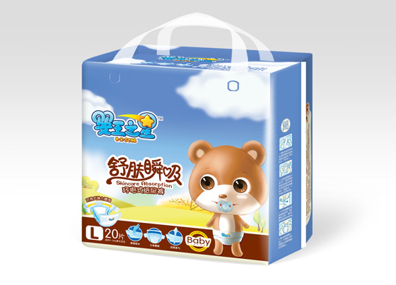 嬰王之星舒膚瞬吸紙尿褲L