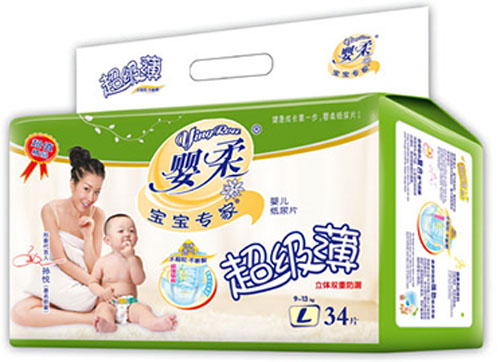 寶寶專家超級(jí)薄嬰兒紙尿片L碼34片