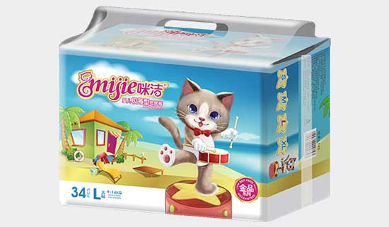 咪潔嬰兒極薄型紙尿褲34片L大碼