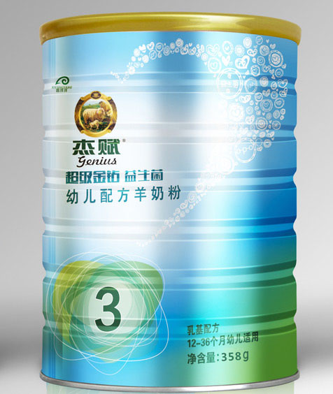 杰賦超級金鉆益生菌幼兒配方羊奶粉3段358g