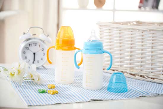 樂米樂有柄寬口奶瓶-(240ml)