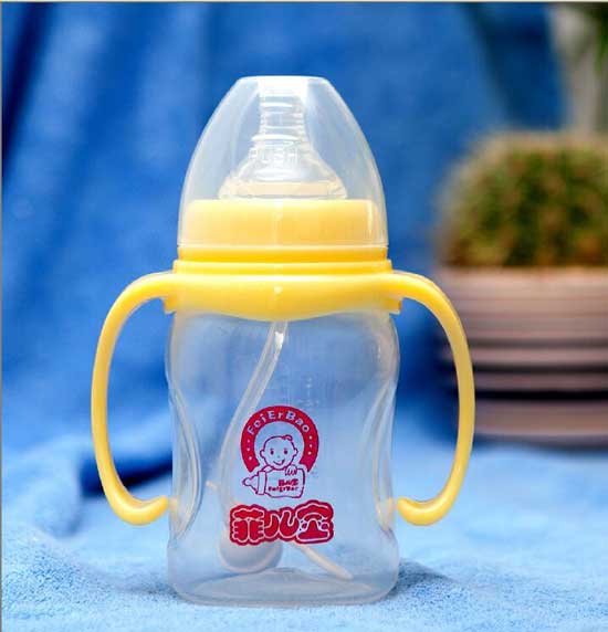 菲兒寶210ML寬口PP全自動(dòng)菱形奶瓶(黃色)