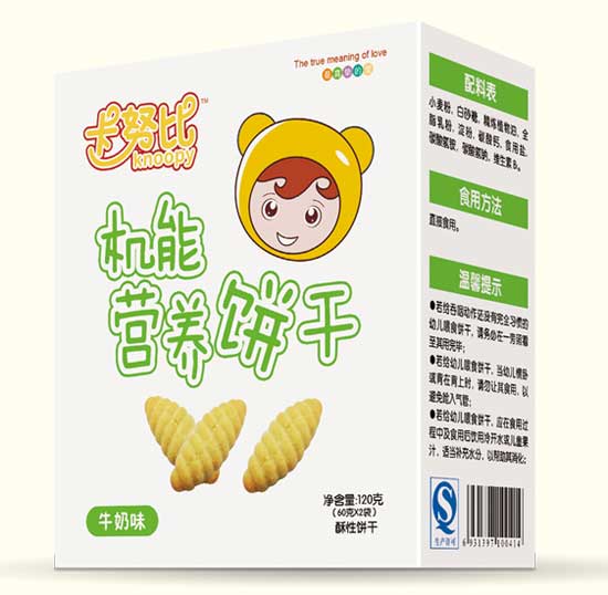 卡努比牛奶味機(jī)能營養(yǎng)餅干