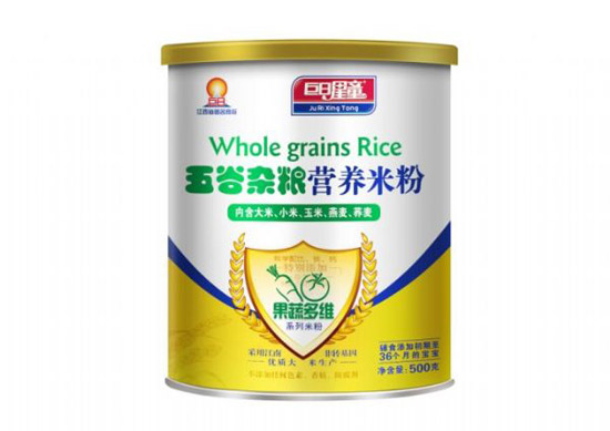 巨日星童果蔬多維型五谷雜糧營(yíng)養(yǎng)米粉(聽(tīng)裝)