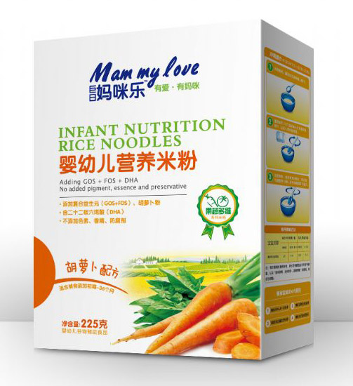 巨日媽咪樂嬰幼兒胡蘿卜配方營養(yǎng)米粉(盒裝)