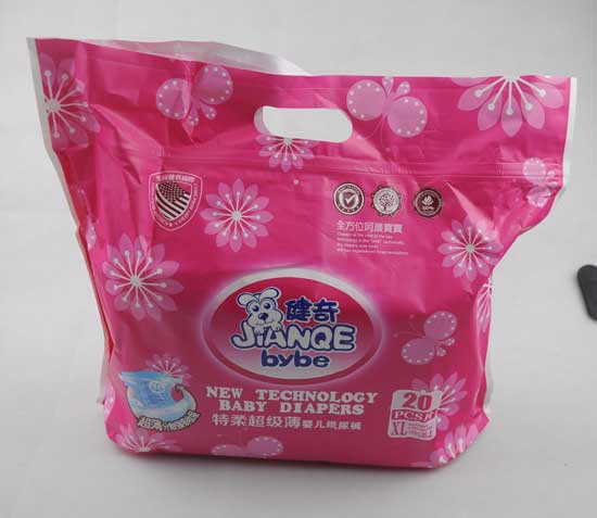 健奇特柔超級薄嬰兒紙尿褲XL碼20片正面