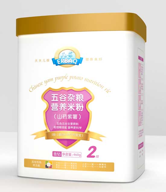 兒葆山藥紫薯2段五谷雜糧營(yíng)養(yǎng)米粉聽(tīng)裝