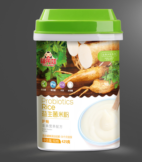 福萊娃護暢益生菌米粉罐裝