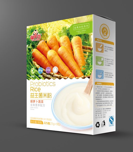 福萊娃胡蘿卜蔬菜益生菌米粉