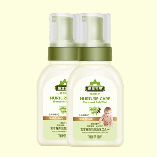 櫻童寶貝寶寶舒爽泡泡洗沐二合一