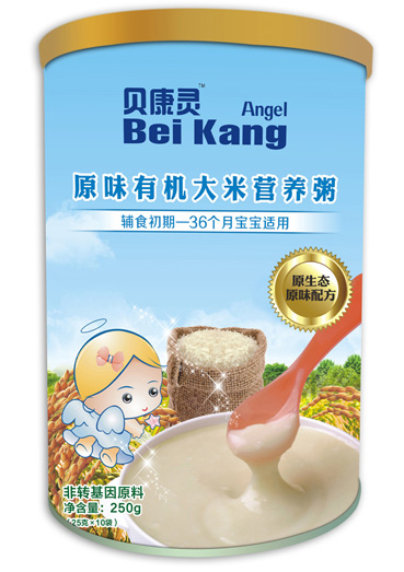 貝康靈原味有機大米營養(yǎng)粥(聽裝)