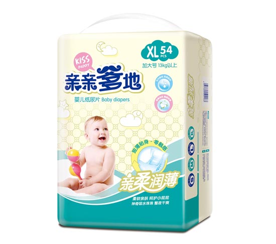親親爹地親柔潤(rùn)薄紙尿片XL
