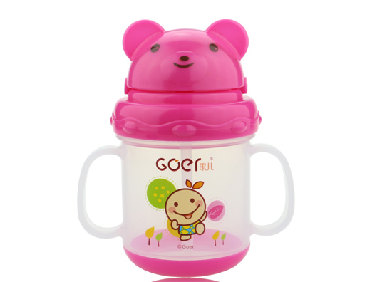 果兒180ML嬰兒成長訓(xùn)練杯粉色