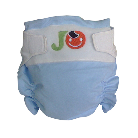 巧爸比純棉防尿褲藍(lán)色背面